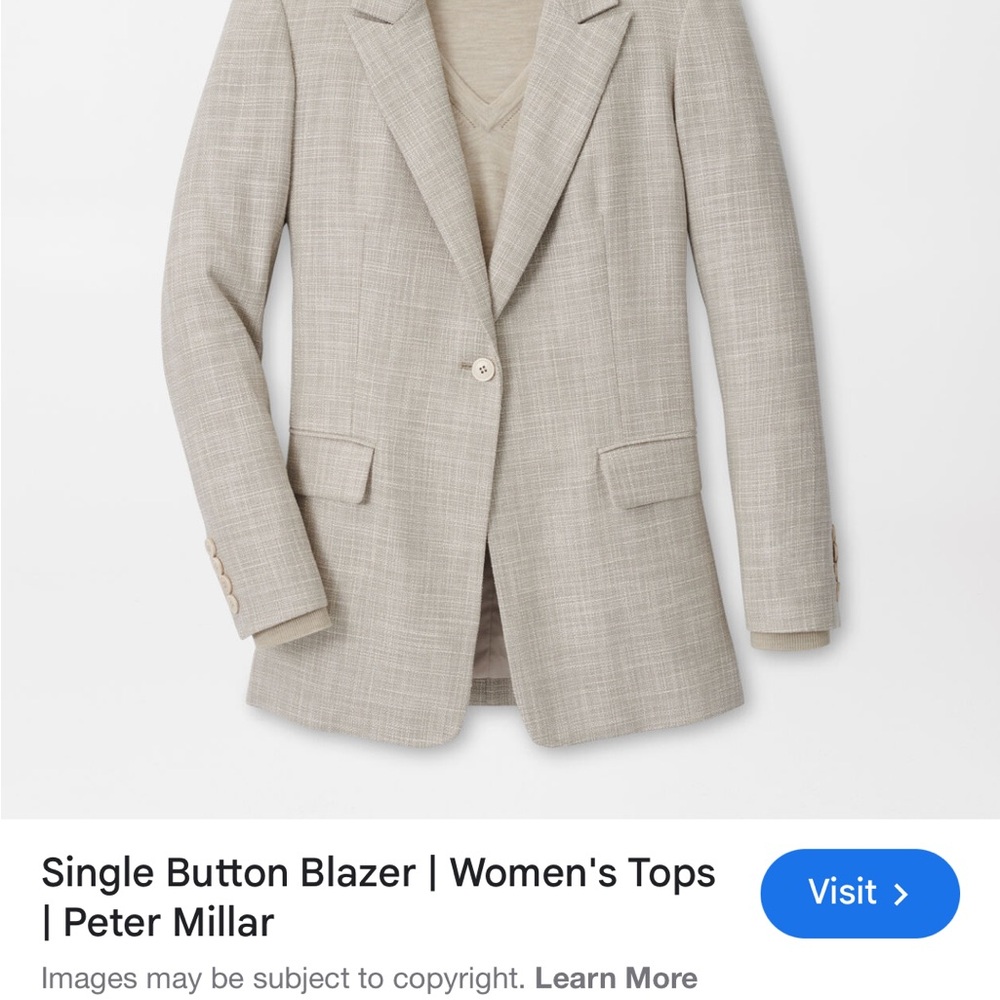Peter Millar Light Gray Blazer